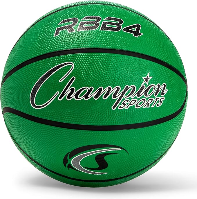 Champion Sports Rubber Basketballs – Heavy Duty Pro-Style, Indoor/Outdoor Use, Premium Basketball Equipment for Physical Education, Various Sizes & Colors (Size 3, 5, 6, 7)