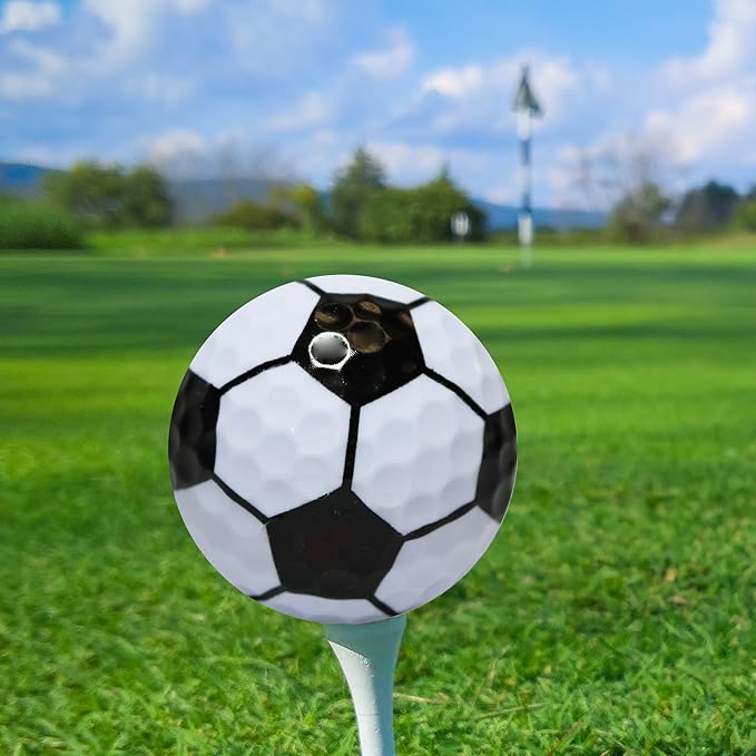 12-Pack Soccer Ball Golf Balls: Score on The Green with Style!