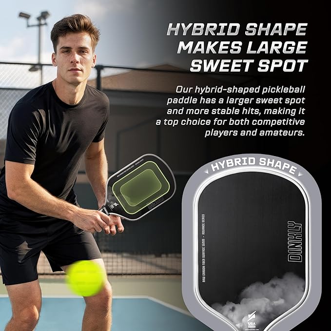 Raw Carbon Pickleball Paddles Set of 2/4, T700 Carbon Fiber Rackets with 16MM Honeycomb Polymer Core, 4 Balls and 1 Portable Carry Bag, USAPA Approved Pickleball Set for Men, Women