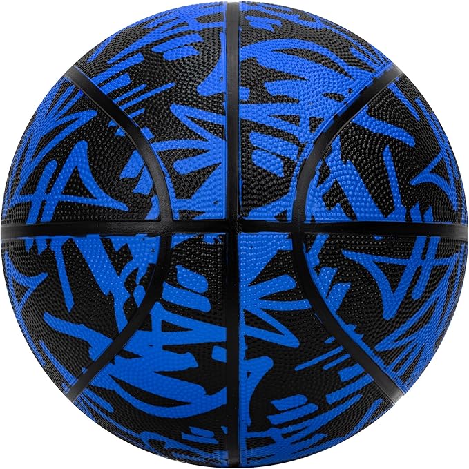 AND1 Fantom Graffiti Rubber Basketball - Streetball for Indoor and Outdoor Use, Deep Channel Construction and Durability