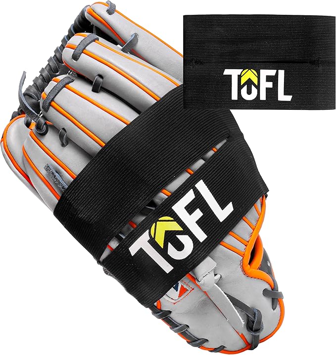 TOFL Baseball Glove Wrap | Premium Elastic Band for Perfect Glove Shape, Break-in & Maintenance | Shape Locker for Menâs & Womenâs Softball, Adult & Youth Baseball Mitts, Fits Big & Small Sizes