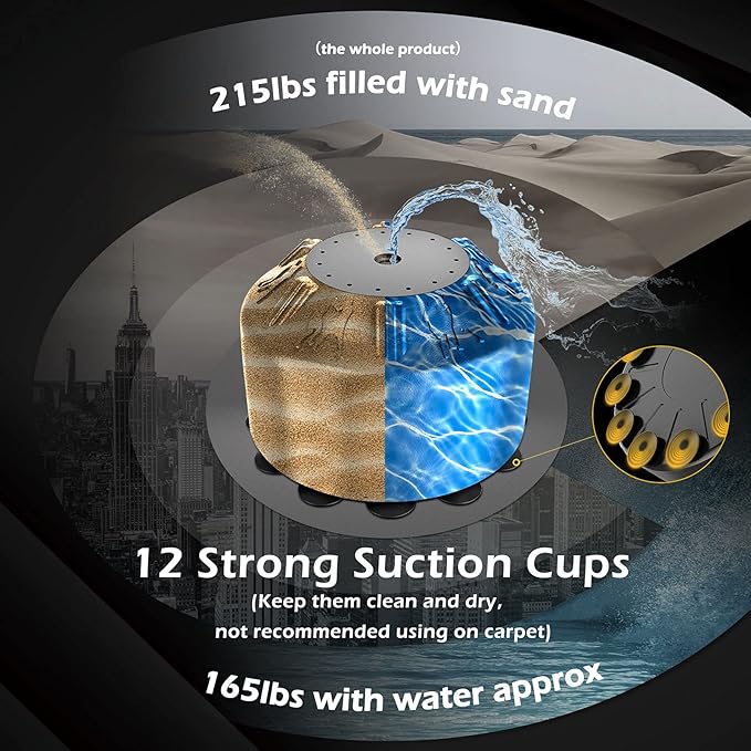 FITVEN Freestanding Punching Bag with Boxing Gloves Heavy Boxing Bag with Suction Cup Base - Men Stand Kickboxing Bag