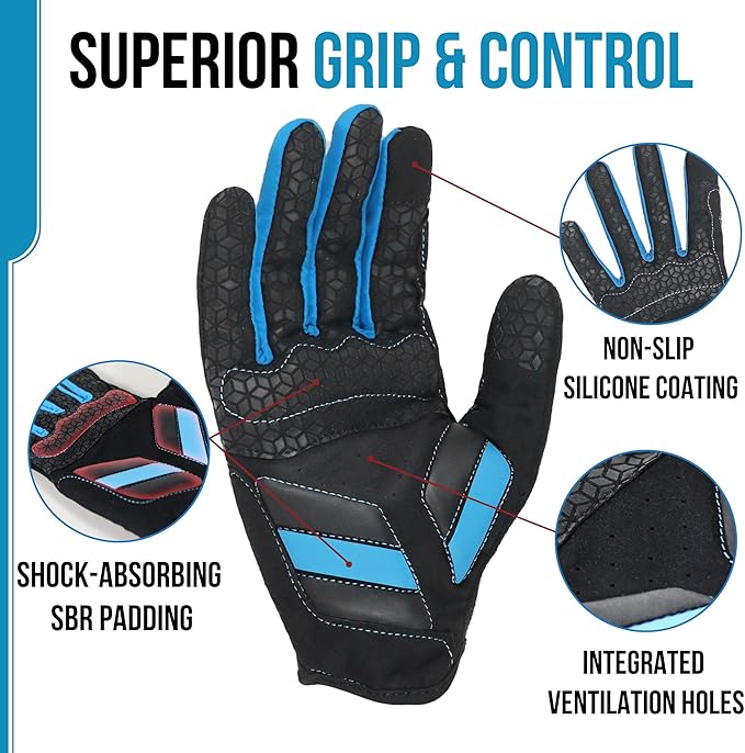 HANDLANDY Baseball Batting Gloves for Adult Youth, Grip Breathable Softball Batting Gloves Fit Men Kids Boys Girls