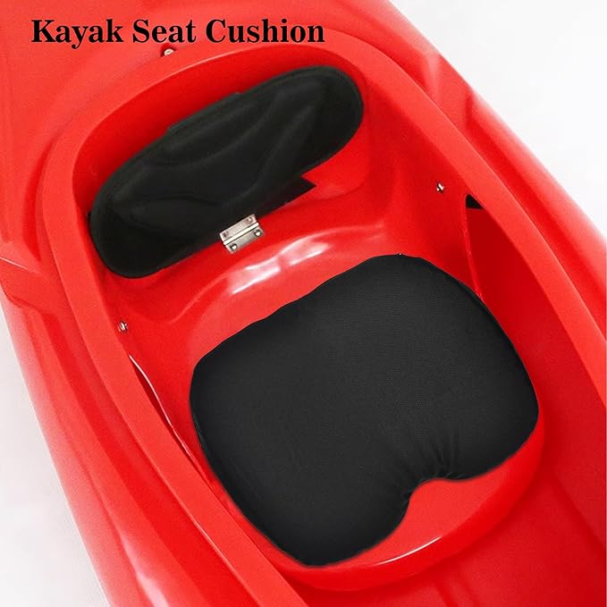 Kayak Seat Cushion, Anti Slip Gel Seat Cushion for Long Sitting on Boat, Canoe, Sup, Chair