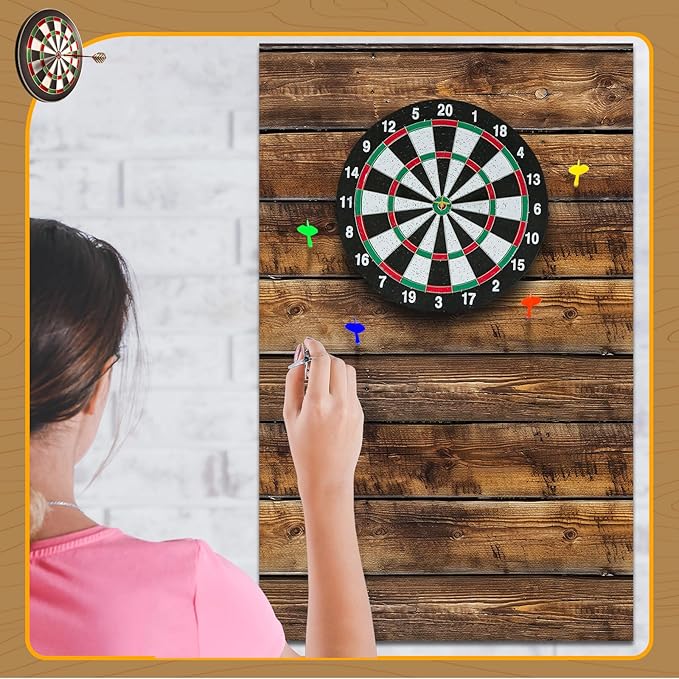 Felt Wood Grain Dart Board Wall Protectors Square Dart Board Backing Tiles Dartboard Backboard Cork Backboard Alternative