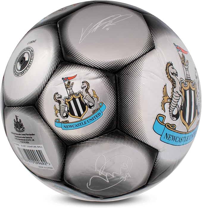 Hy-Pro Officially Licensed Classic Signature Football | Metallic, Size 5, Training, Match, Merchandise, Collectible for Kids and Adults