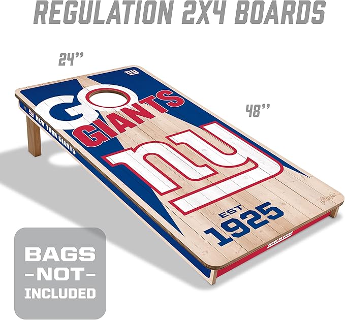 YouTheFan NFL 2’ x 4’ Professional Wood Cornhole Game