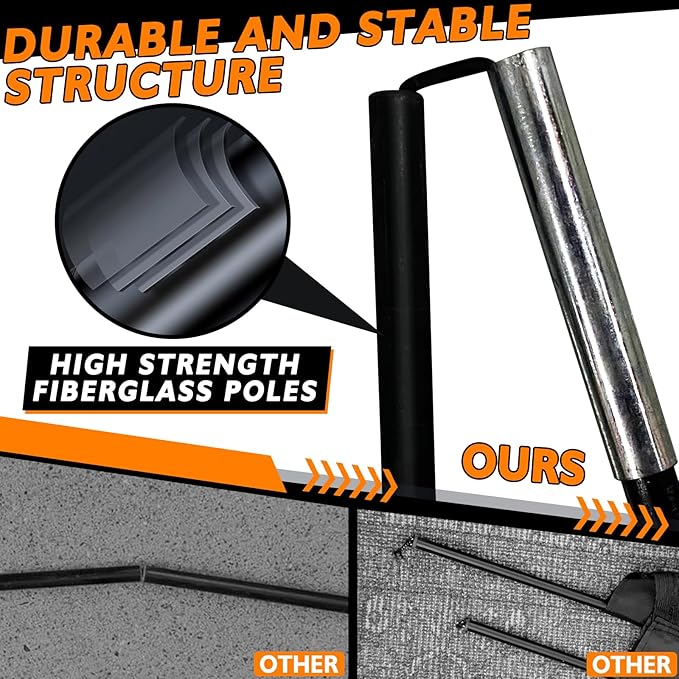 2 of 5×3 6x4 9x5 FT Portable Kids Soccer Goals Set, Foldable Soccer Practice Nets for Backyard with Carrying Bag for Toddler Youth Pop Up Soccer Training Equipment Indoor Outdoor Sports Game Gift