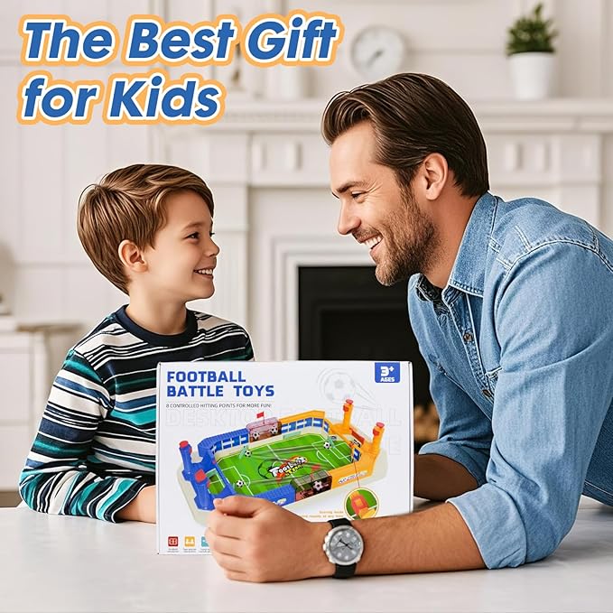 Football Table Interactive Game Soccer Games Table Foosball Table for Boys Kids Family Game Night Fun Mini Foosball Indoor Outdoor Party Games Toys Gifts