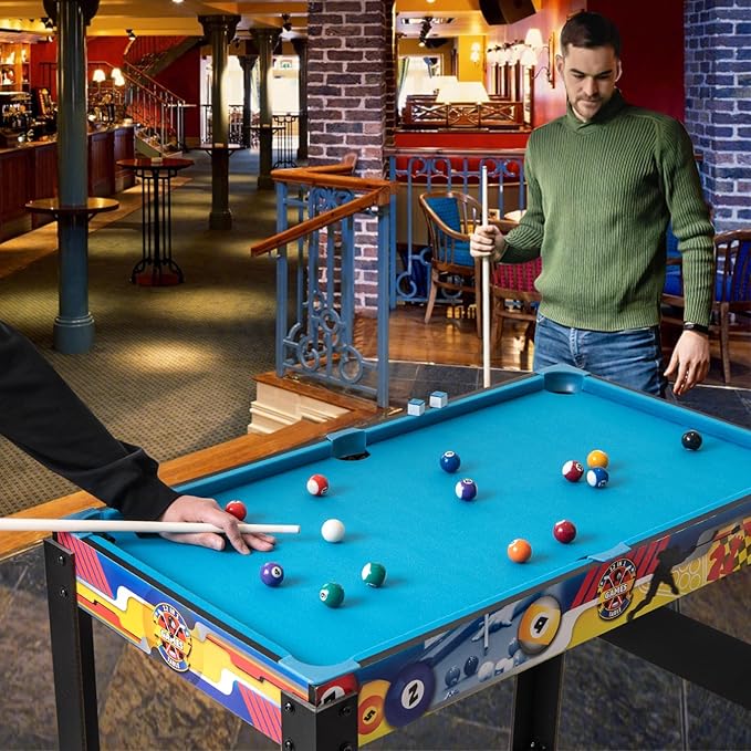 Goplus 12-in-1 Multi Game Table, Combo Game Table w/Foosball, Billiard, Table Tennis, Air Hockey, Bowling, Shuffleboard, Checkers, Chess, Backgammon, Kids Adults Combination Game Set for Home Arcade