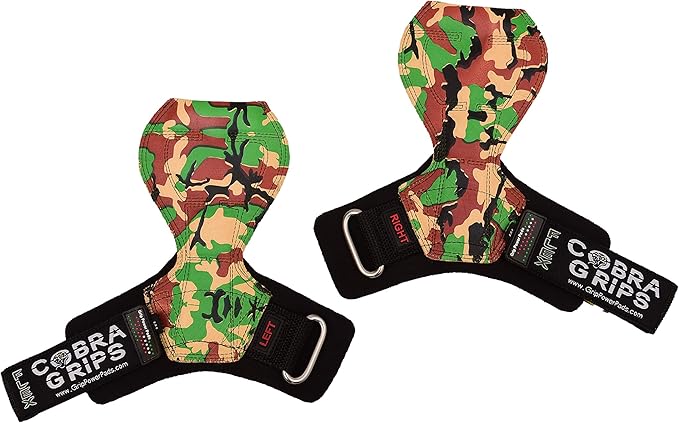 2018 Cobra Grips Flex Model Weight Lifting Gloves Heavy Duty Straps Alternative Power Lifting Hooks for Deadlifts with Padded Wrist Wrap Support Bodybuilding