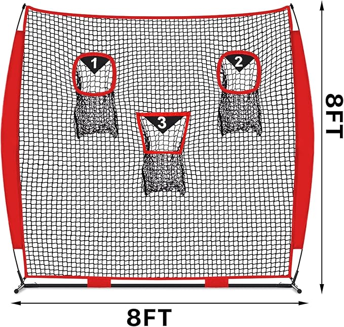 Football Nets for Throwing, Football Target Net Quarterback Throwing Net Football Target Practice Accuracy, Portable Football with 3 Throwing Targets