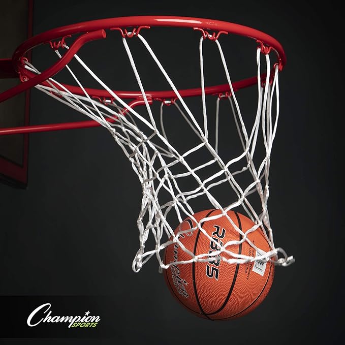 Champion Sports Rubber Basketballs – Heavy Duty Pro-Style, Indoor/Outdoor Use, Premium Basketball Equipment for Physical Education, Various Sizes & Colors (Size 3, 5, 6, 7)
