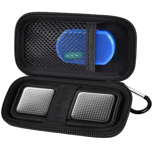 Heart Rate Monitor Case for AliveCor for KardiaMobile 6L / 6L Max 1L Personal EKG Monitor Storage Holder for Cardiac Mobile Portable Heart Rate Monitor Bag Organizer (Pill Box Included) (Full Black)