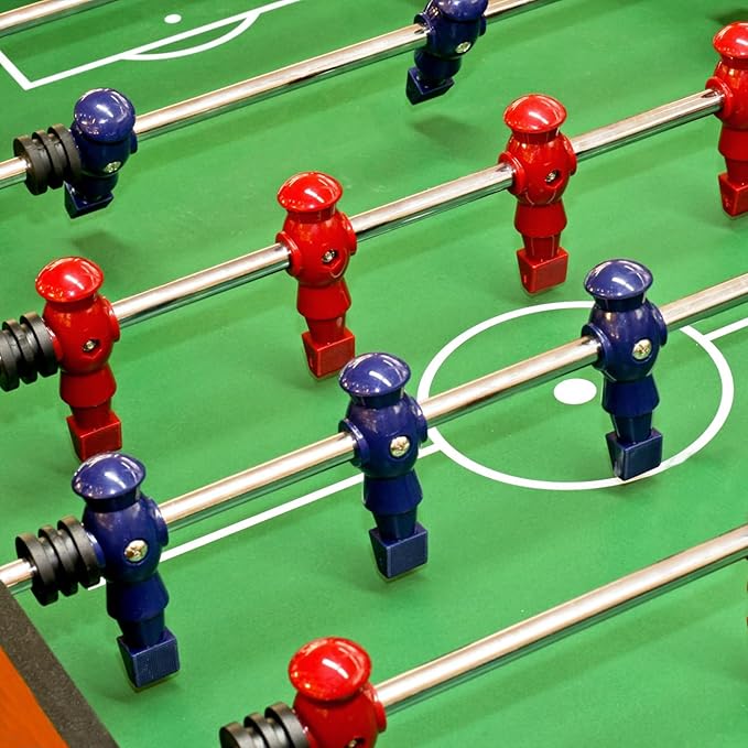 Marsrut 26pcs Foosball Replacement Players, Foosball Men Table Parts, Plastic Soccer Player Guys Set for Football Table (13 Red, 13 Blue)