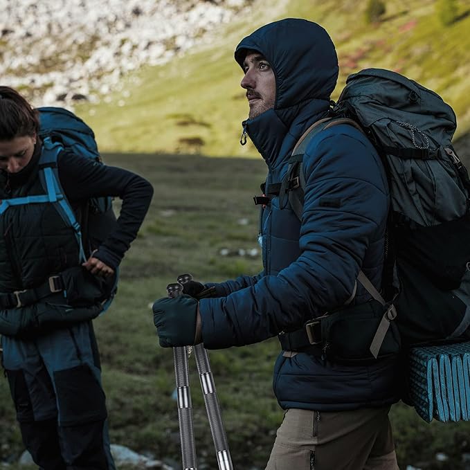 aiGear Survive Walking Hiking Stick - Outdoor Survival Hiking Staff Multitool Gear Adjustable Trekking Poles for Survival Camping Hiking