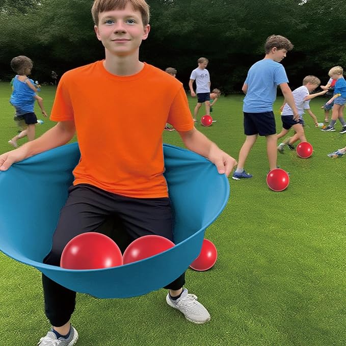 Granny Pants Yard Game, Granny Pants Outdoor Game with Bouncy Balls, Giant Outdoor Recreational Tossing Games, Team Relay Family Reunion Party Field Game Set