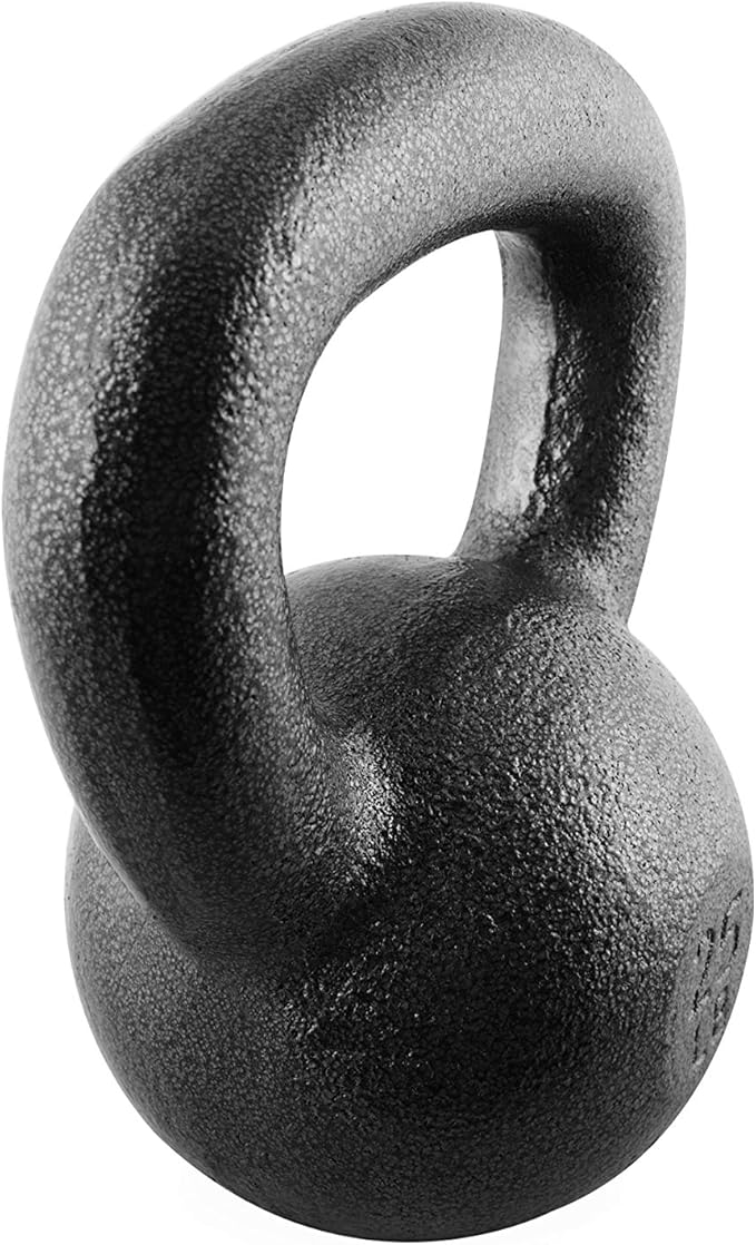 WF Athletic Supply Hammerstone Painted Cast Iron Kettlebells, Home & Gym Equipment, Great for Strength Training, Full Body Workout & Crossfit Training, Color & Size Options Available in 10-80 Pounds