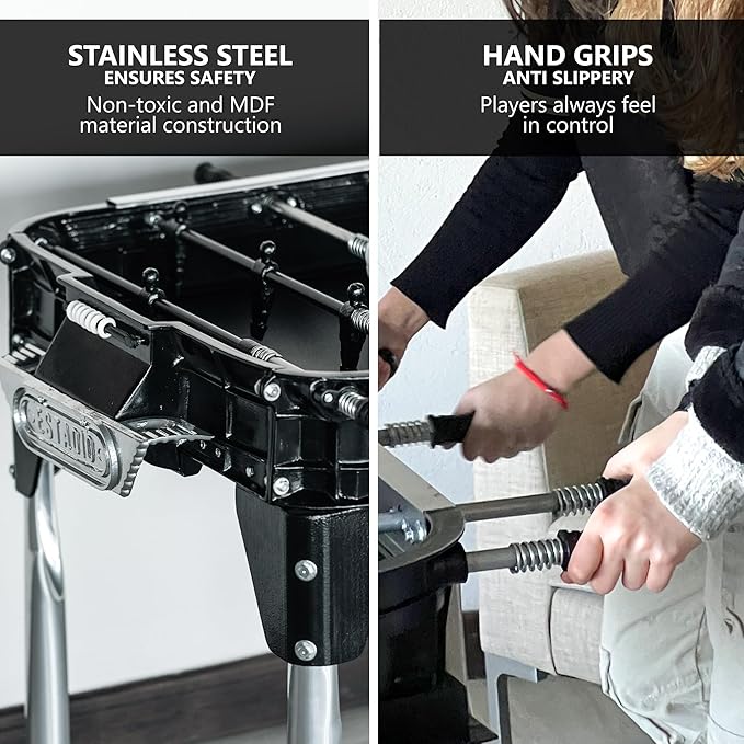 Outdoor Foosball Table Adult Size - Game Tables for Adults with Balls & Players - Soccer Table Game for Indoor Use - Weatherproof Perfect for Tournaments