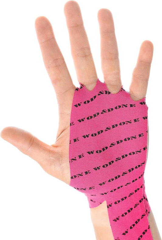 WOD&DONE Custom Hand Protection Athletic Tape Grips for Pullups, Functional Fitness, Gymnastics