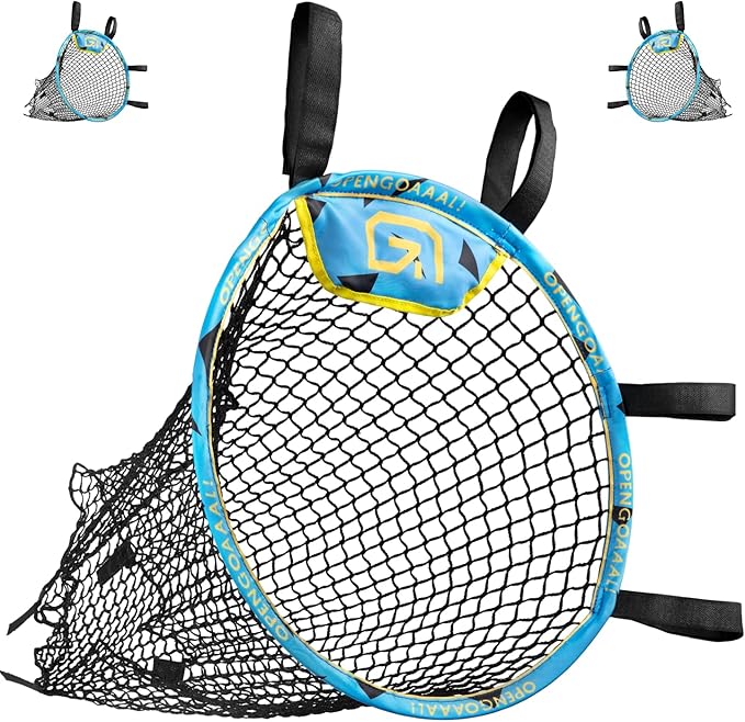 Soccer Goals & Soccer Backstop Net with Rebounder - All-in-One Backyard Net - Sports & Outdoors Soccer Goal for Volley, Passing, Solo Training