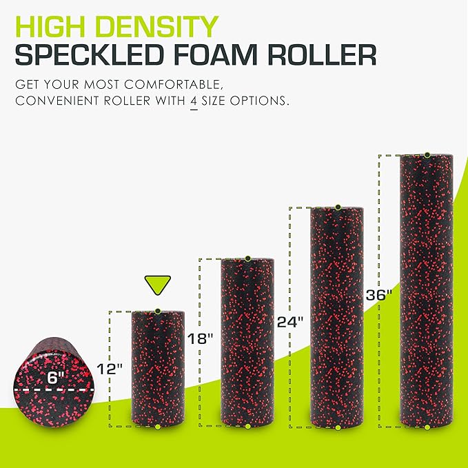 ProsourceFit High Density Foam Rollers 36 - inches Long,Firm Full Body Athletic Massage Tool for Back Stretching, Yoga, Pilates, Post Workout Muscle Recuperation