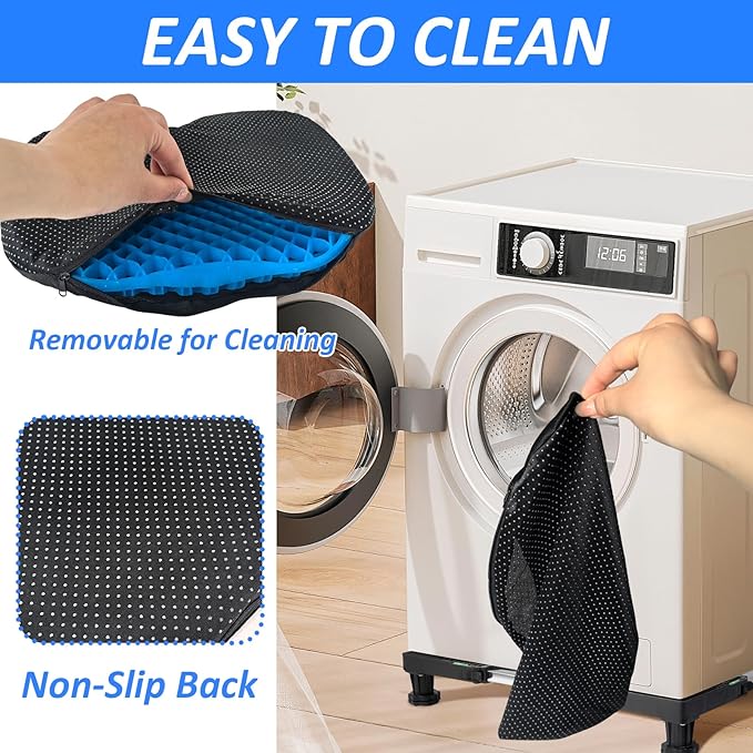 2 Pack Anti Slip Kayak Seat Cushion Thick Waterproof-Gel Breathable U Shape Seats Pad with Non-Slip Cover for Sit in Inflatable Kayak Canoe & Boat Kayak Accessories for Fishing Kayak