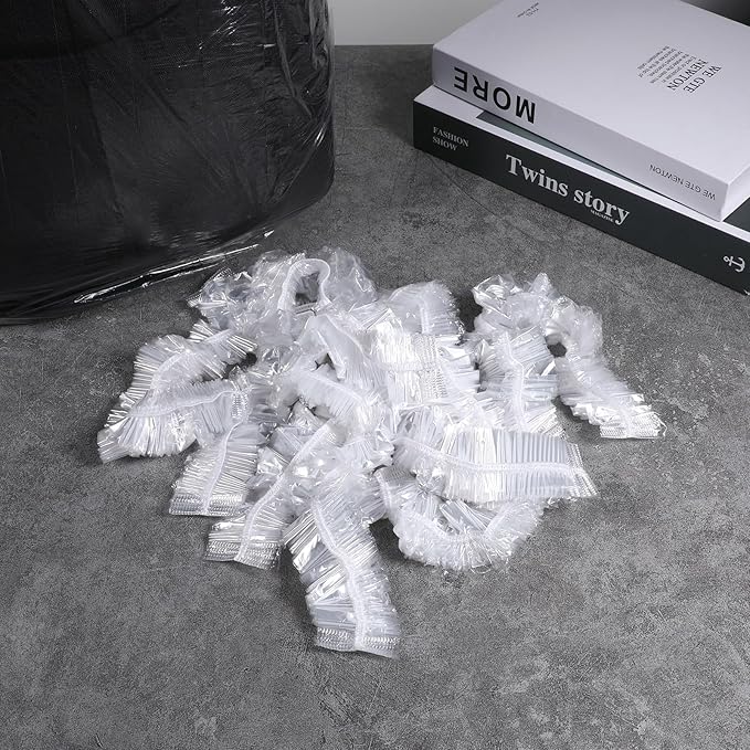 30pcs Backpack Rain Cover Disposable Waterproof Lightweight Backpack Cover Elastic Covers Protector for Outdoor Hiking Compact Raincoat Raincover for Cycling Travel (41-50L)