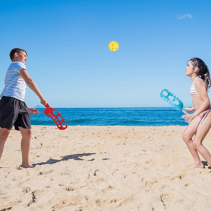 ArtCreativity Plastic Replacement Balls for Scoop Game – Set of 12 Lightweight Airflow Balls in 4 Bright Colors – Durable Outdoor Play Accessories for Kids & Adults – Great for Backyard & Beach Fun