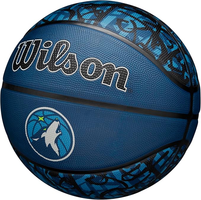 WILSON NBA Team Graffiti Basketballs - Size 7-29.5"