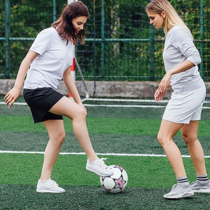 Soccer Ball, Glow in The Dark Soccer Ball Size 3/4/ 5 with Pump, Glowing Luminious Soccer Balls Gifts for Teens, Youth, Men, Women Indoor-Outdoor Soccer Training