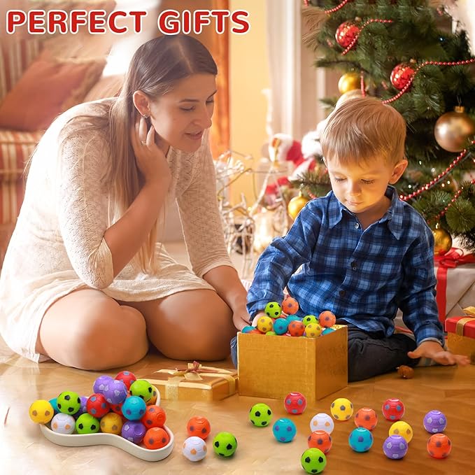 SCIONE 36 PCS Mini Fidget Spinners Soccer Ball Toys for Kids, Soccer Party Favors Goodie Bag Stuffers, Rotatable Soccer Finger Stress Balls for Classroom Prizes