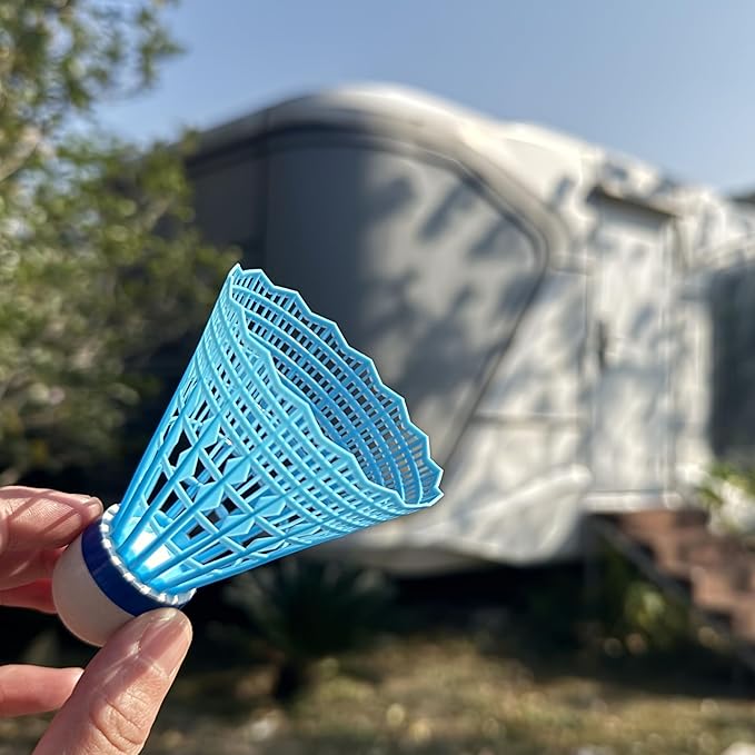12 Packs Nylon Badminton Shuttlecocks Birdies Nylon Feather Shuttlecocks Badminton Birdies Great Stability & Durability Indoor Outdoor Sports Hight Speed Training