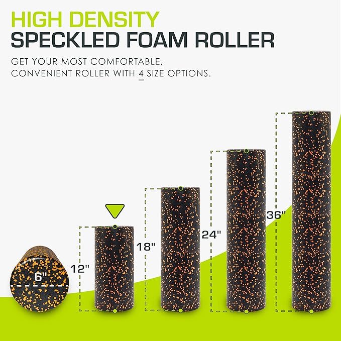 ProsourceFit High Density Foam Rollers 36 - inches Long,Firm Full Body Athletic Massage Tool for Back Stretching, Yoga, Pilates, Post Workout Muscle Recuperation