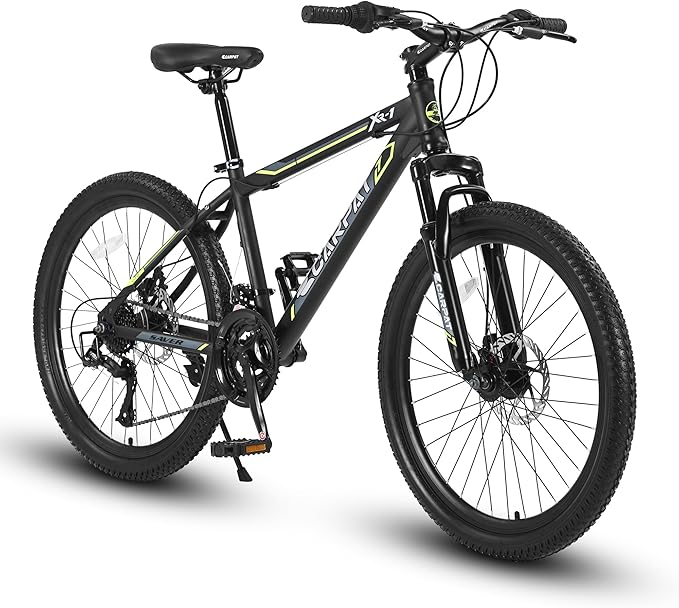 24/26/27.5 Inch Wheels Mountain Bike Shimano 21 Speeds with Mechanical Disc Brakes Aluminum/High-Carbon Steel Frame Suspension MTB Bikes Mountain Bicycle for Adult & Teenagers