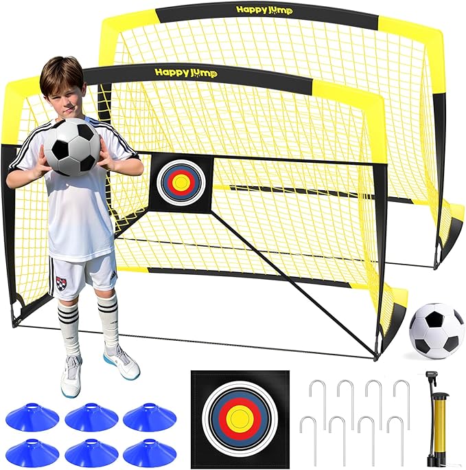 Soccer Goal Pop Up Foldable Soccer Net for Backyard 7x5FT,5x3.6FT,4x3FT,3x2.2FT