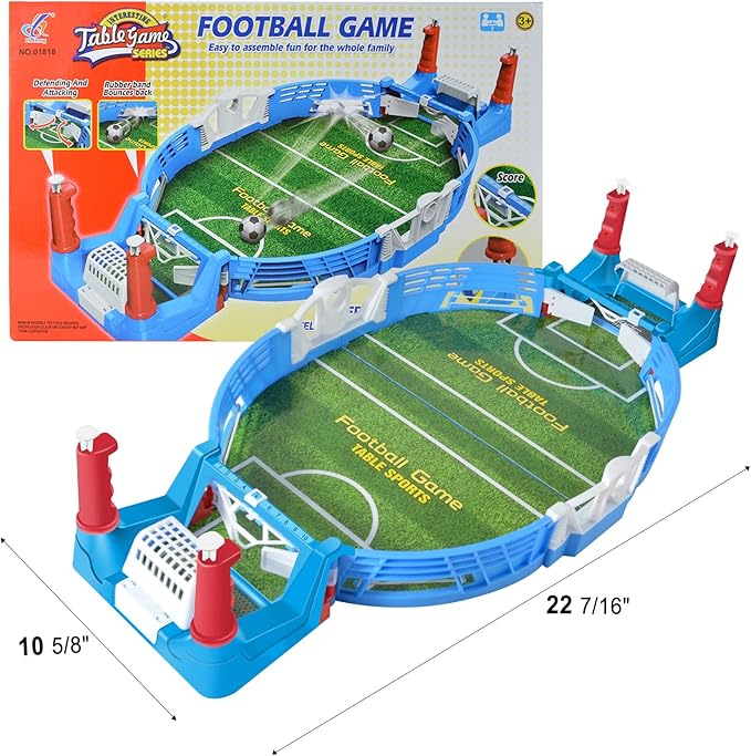 Mini Foosball Games, Tabletop Football Soccer Pinball for Indoor Game Room, Table Top Foosball Desktop Sport Board Game for Adults Kids Family Game Night Fun