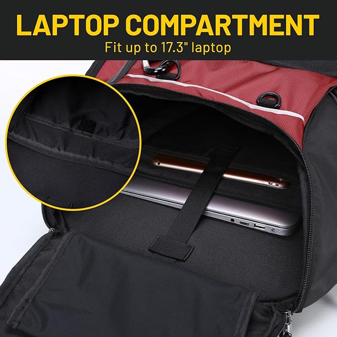 MIER Gym Backpack 40L Basketball Backpack with Ball Compartment & Shoes Storage Multi-Functional Sports Soccer Bag Large Equipment Back Pack Volleyball Backpacks for Men Women