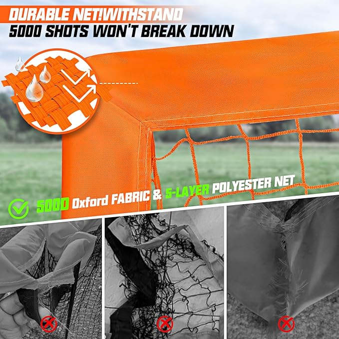 Soccer Goals, Soccer Net for Backyard, 2 Pack 4' x 3' Soccer Goal Training Equipment, Portable Soccer Nets with Soccer Ball and Ball Pump,Goal Net for Sports Training