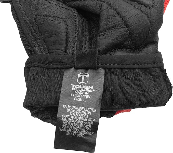 Superset Leather Workout Gloves for Weight-Lifting (Padded) Perfect for Gym Training (Breathable) Black / 9 Mens M Womens XL