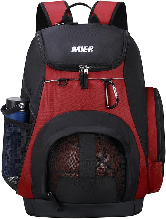 MIER Gym Backpack 40L Basketball Backpack with Ball Compartment & Shoes Storage Multi-Functional Sports Soccer Bag Large Equipment Back Pack Volleyball Backpacks for Men Women