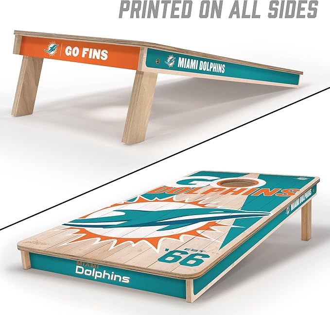 YouTheFan NFL 2’ x 4’ Professional Wood Cornhole Game