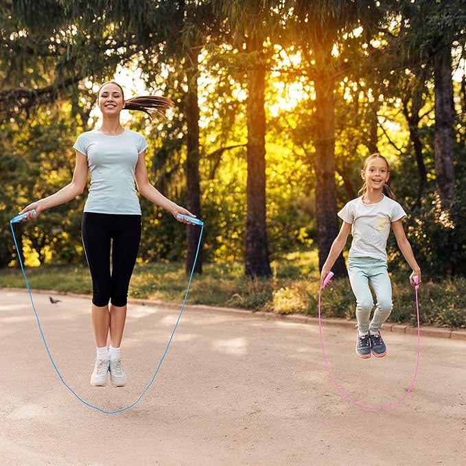 30Pcs Colorful Jump Ropes Bulk Plastic Jump Ropes for Kids 7.5 Ft Adjustable Skipping Jumping String for Kids 6-12Years, Outdoor Fun Exercise Fitness Activities Birthday Reward Gift