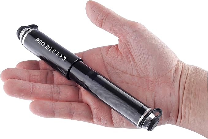 Pro Bike Tool Mini Bike Pump - Compact and Portable Bicycle Tire Pump for Fast Inflation - Compatible with Presta and Schrader Valves - Lightweight and Durable Design - Essential Bicycle Accessories