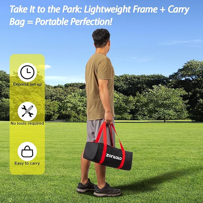 6x6ft Football Training Net, Football Throwing Net with 3 Target Pockets, Portable QB Throwing Practice Equipment with Small Carry Bag,Most Suitable for Kids