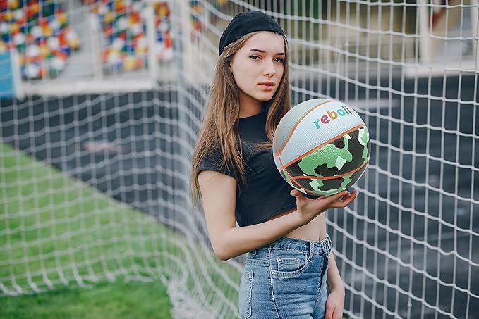 Premium Rubber/Leather Basketball - Kids & Youth, Size 3/4/5/6/7