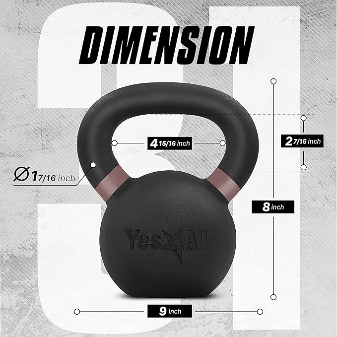 Yes4All Cast Iron Kettlebell