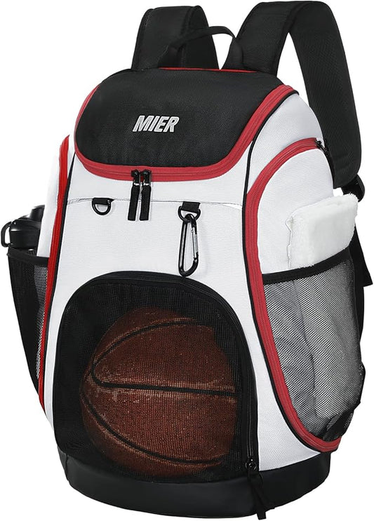 MIER Gym Backpack 40L Basketball Backpack with Ball Compartment & Shoes Storage Multi-Functional Sports Soccer Bag Large Equipment Back Pack Volleyball Backpacks for Men Women