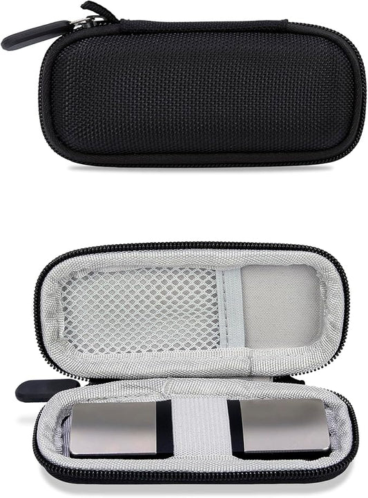 Ginsco Case for KardiaMobile 1-Lead Personal EKG Monitor Works with Most Smartphones, Hard Shell 1680D Oxford Carrying Case for AliveCor KardiaMobile 6L,Heart Monitor Travel Pouch with Carrying Strap