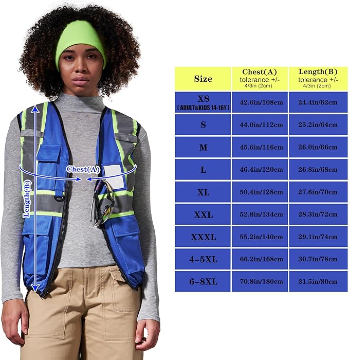AYKRM 11 color Ladies High Vis Reflective Safety Vest for Women